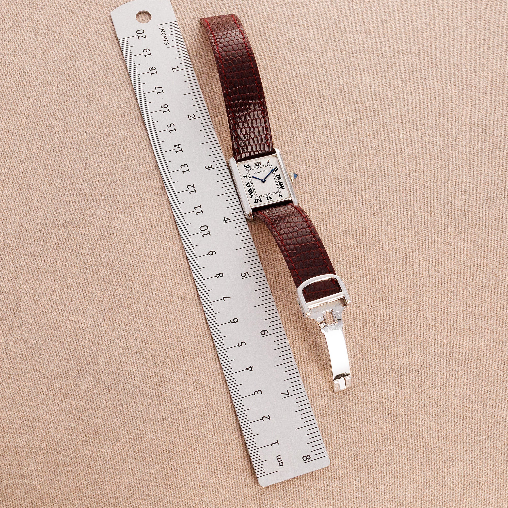Cartier White Gold Tank Watch Ref. 78086