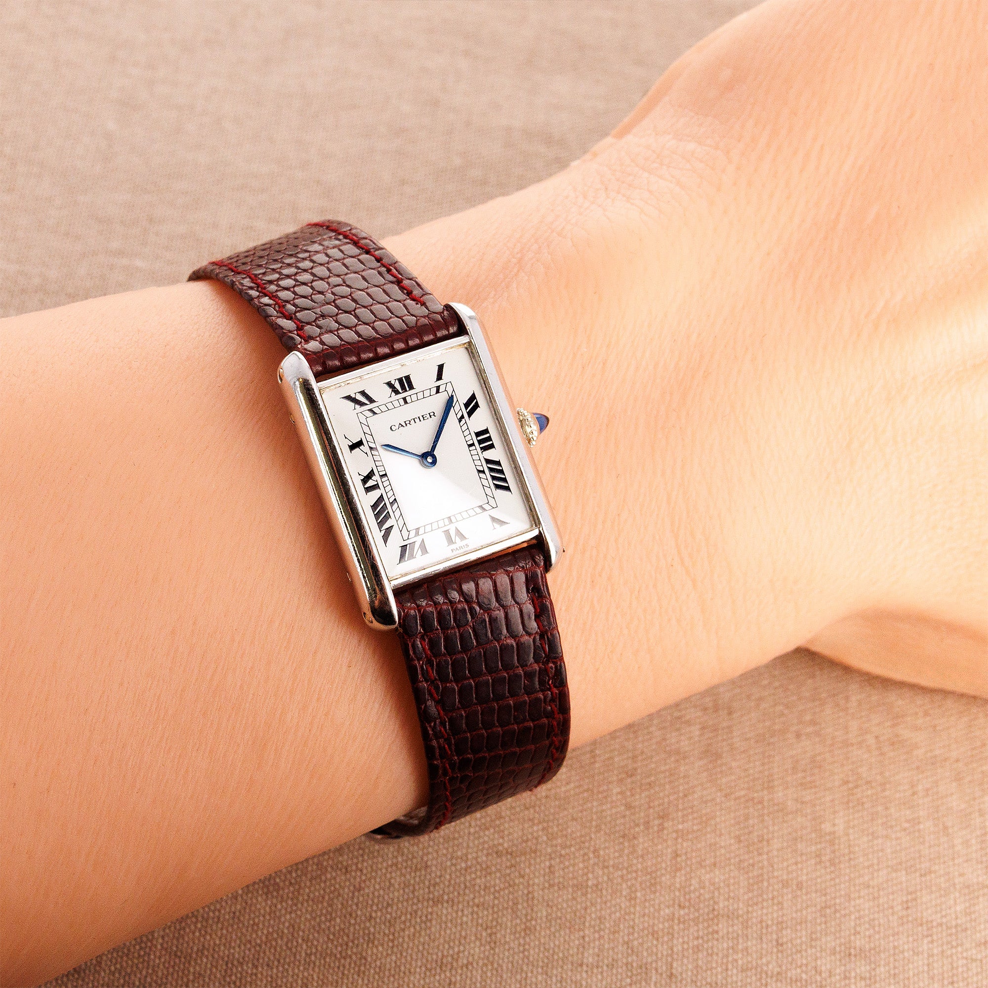 Cartier White Gold Tank Watch Ref. 78086