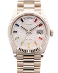 Rolex - Rolex White Gold Day Date Ref. 128239 with Rainbow Markers - The Keystone Watches