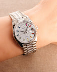 Rolex - Rolex White Gold Day Date Ref. 128239 with Rainbow Markers - The Keystone Watches