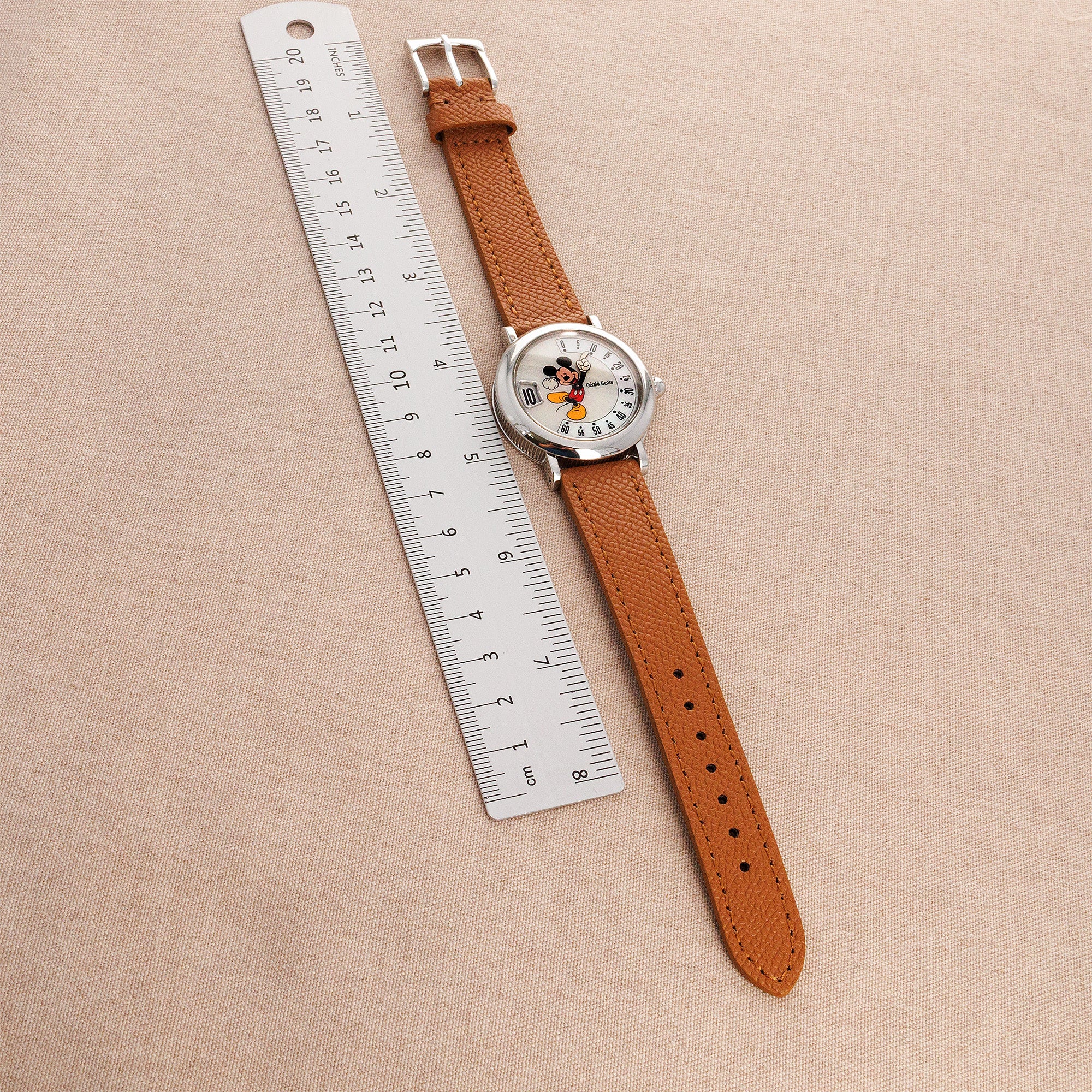 Gerald Genta - Gerald Genta Steel Mickey Mouse Fantasy Retro M.10 with Guilloche MOP Dial - The Keystone Watches