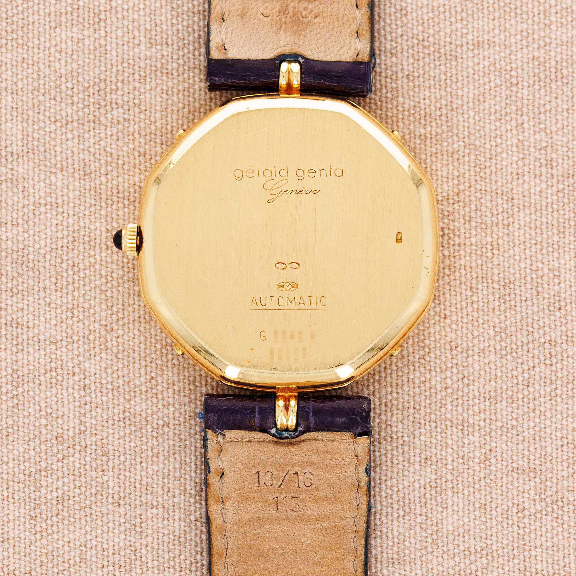 Gerald Genta - Gerald Genta Yellow Gold Octo Perpetual with Obsidian and Lapis Dial Ref. 2840.4 - The Keystone Watches