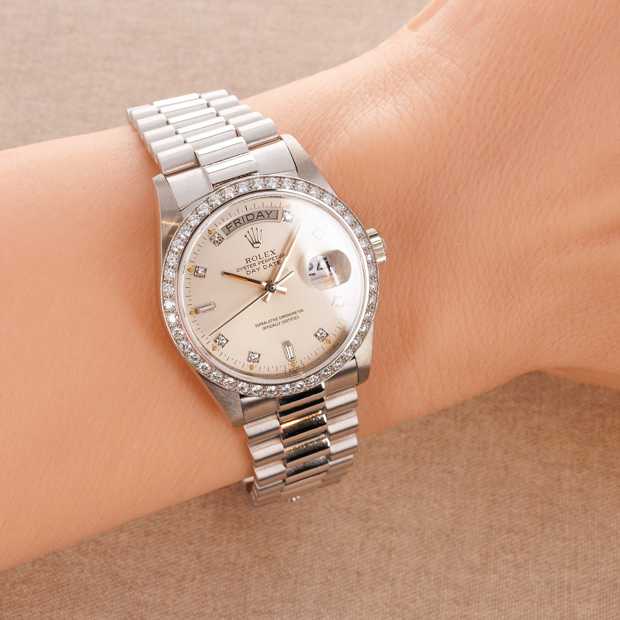 Rolex White Gold Day Date Ref. 18049 in Top Condition
