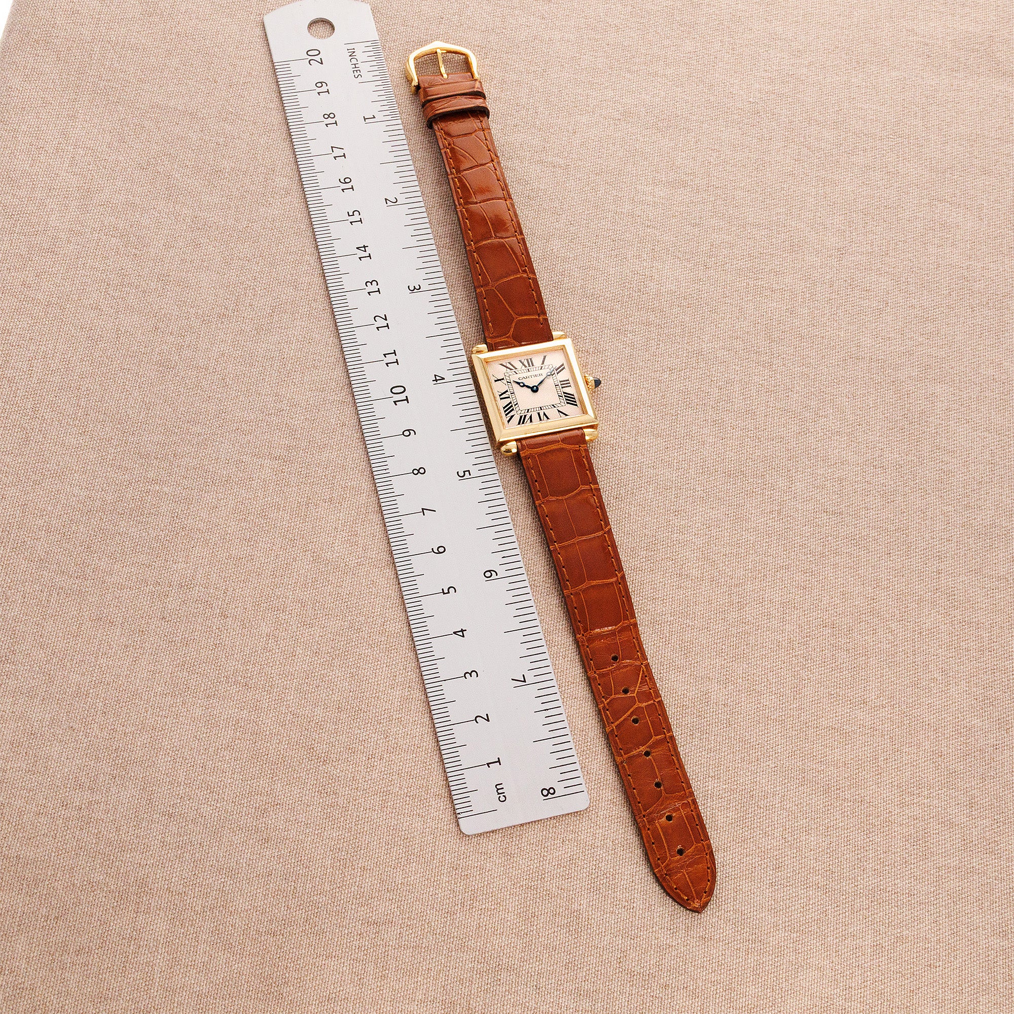 Cartier Yellow Gold Tank Obus Ref. 1630