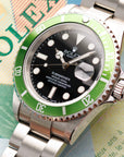 Rolex Steel Flat 4 Kermit Submariner Ref. 16610LV
