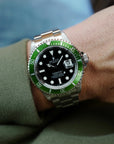 Rolex Steel Flat 4 Kermit Submariner Ref. 16610LV
