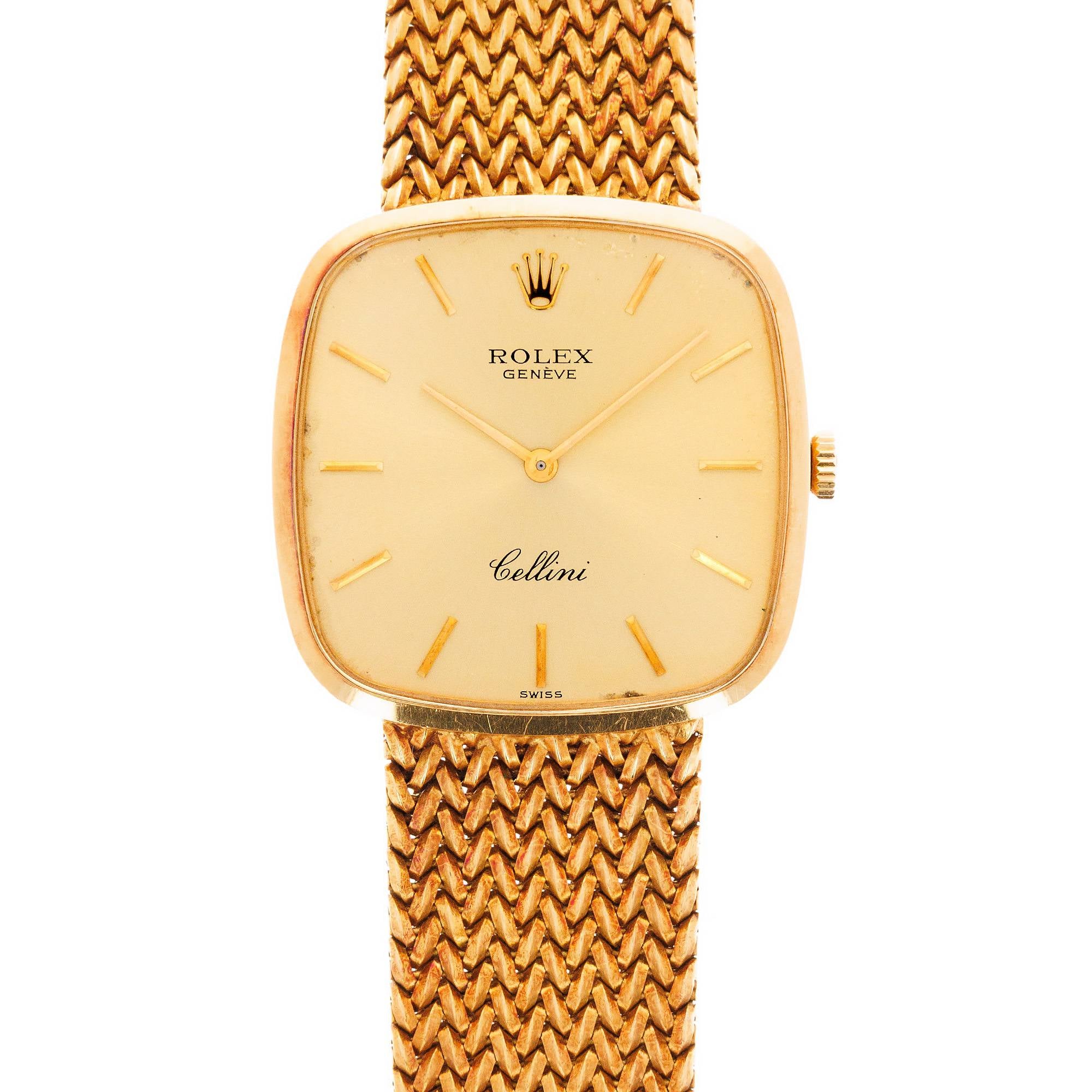 Rolex Yellow Gold Cellini on Bracelet all Original 4311/8