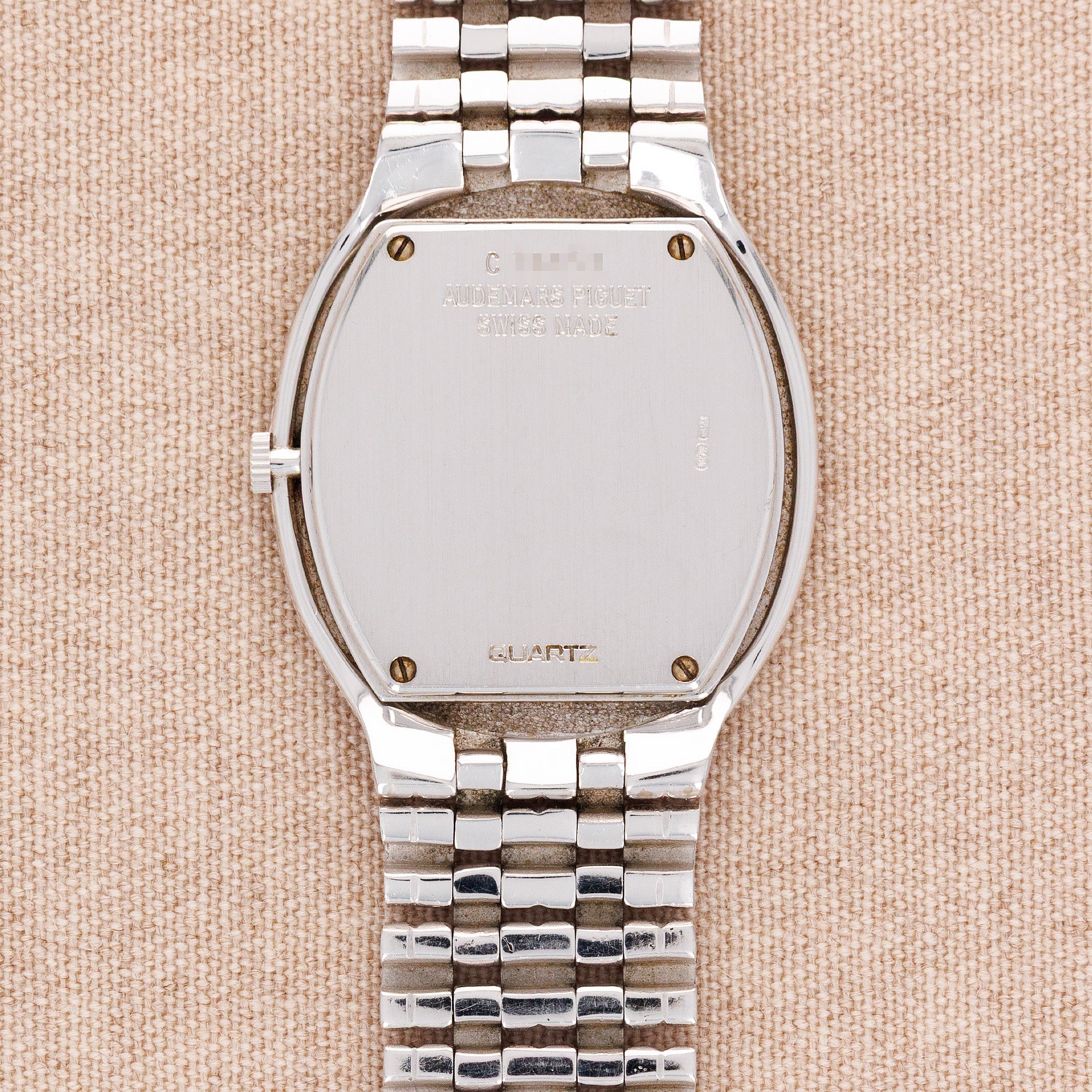 Audemars Piguet - Audemars Piguet White Gold Vinage Ellipse with Pave and Sapphire Dial Ref. 56455BC - The Keystone Watches