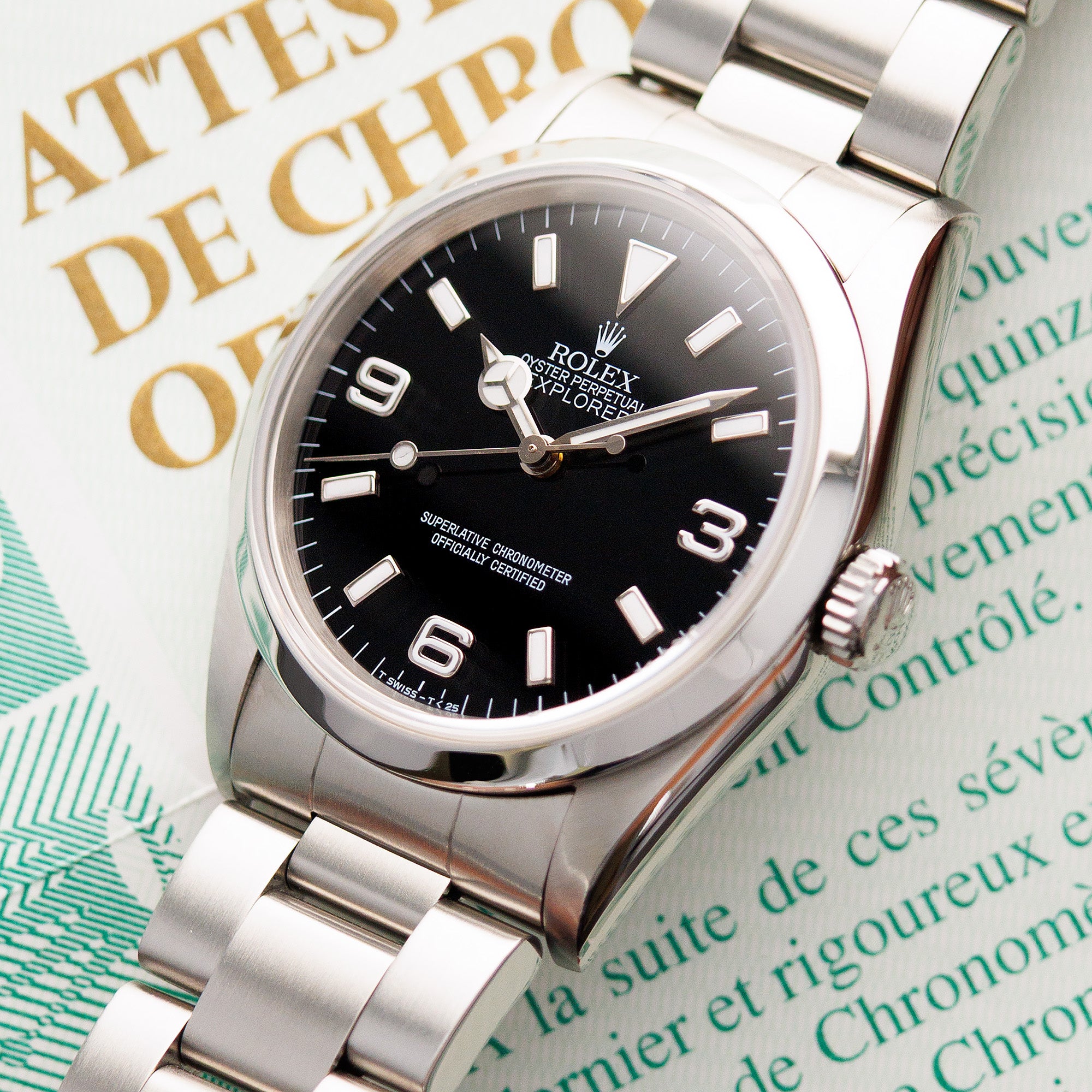 Rolex - Rolex Explorer Ref. 14270 with Tritium Dial and Original Papers - The Keystone Watches