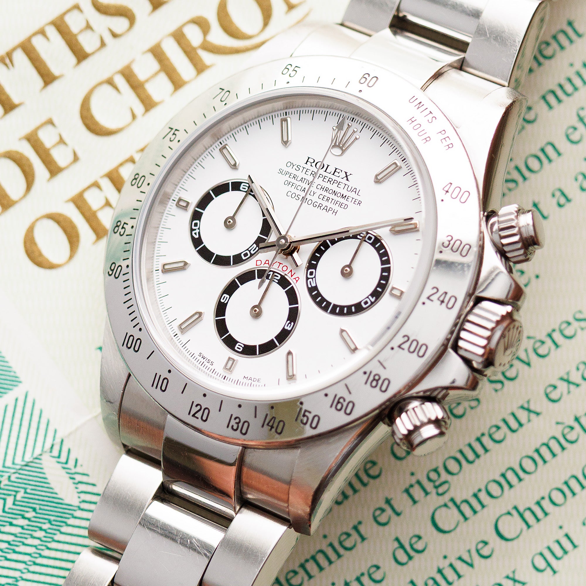 Rolex Zenith Daytona Ref. 16520 P Serial with Original Papers
