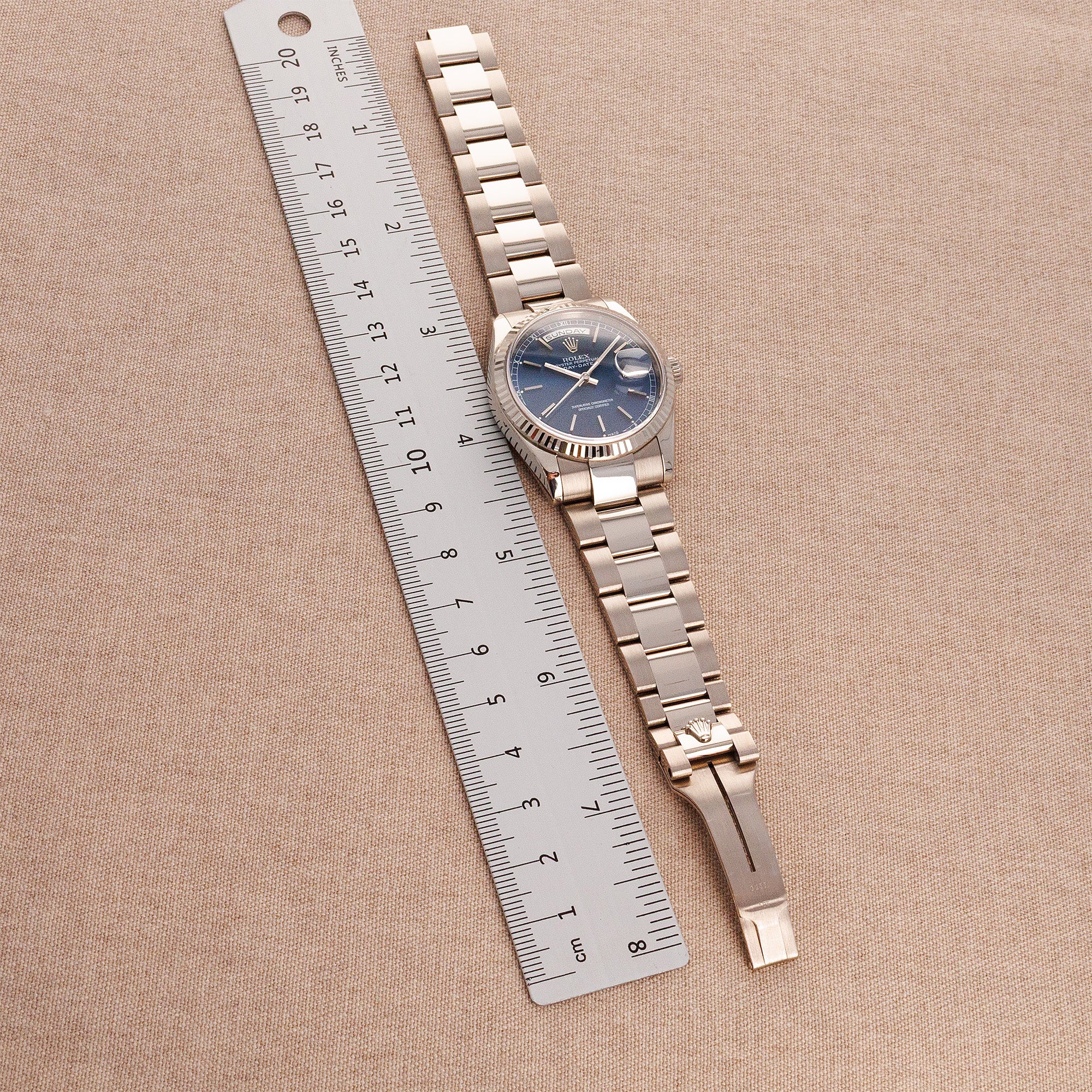 Rolex - Rolex White Gold Day Date Ref. 118239 in Like New Condition - The Keystone Watches