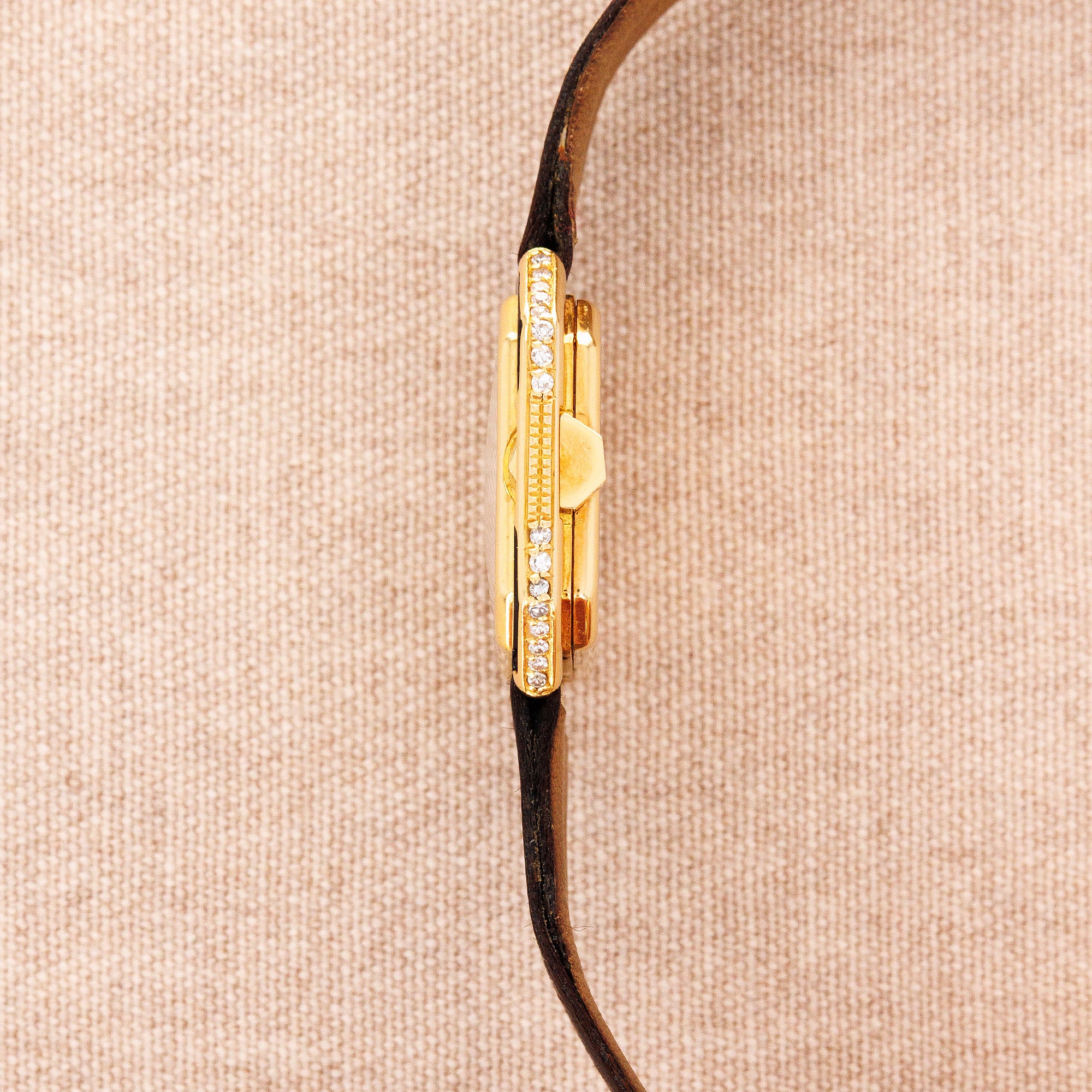 Cartier - Cartier Yellow Gold Ceinture Onyx & Diamond Watch - The Keystone Watches