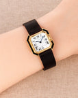 Cartier - Cartier Yellow Gold Ceinture Onyx & Diamond Watch - The Keystone Watches