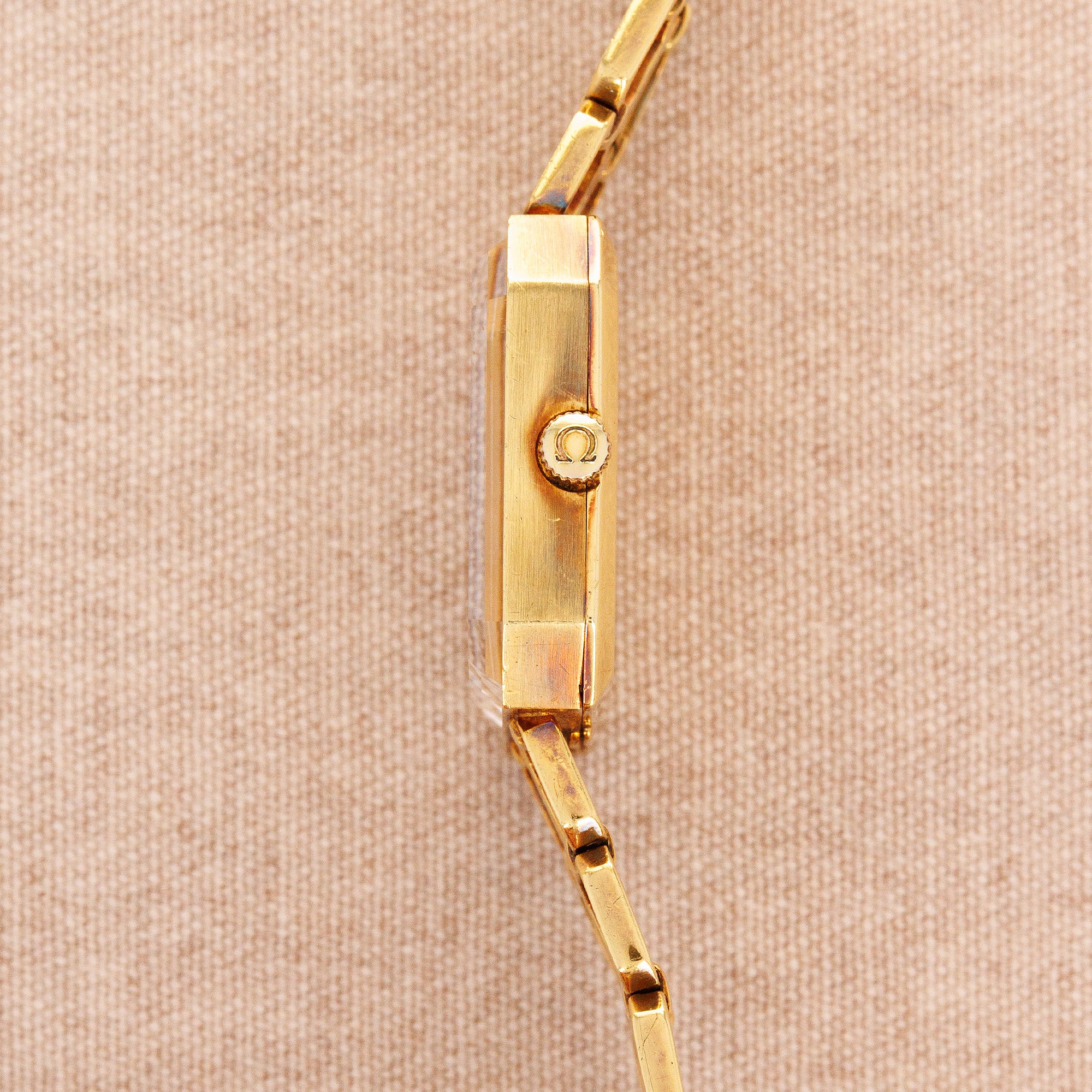 Omega Yellow Gold Vintage De Ville Bracelet Watch
