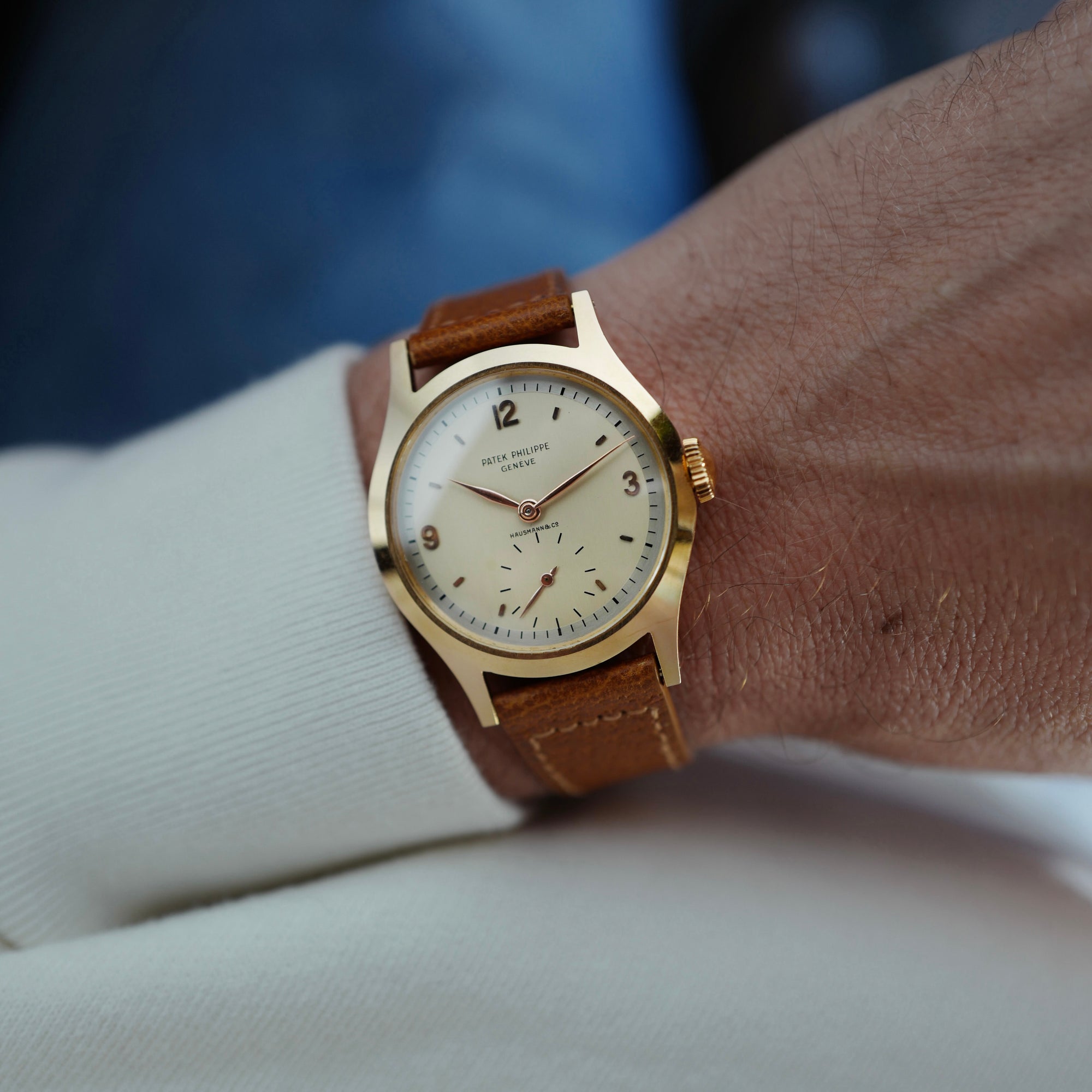 Patek Philippe 565 Retailed by Hausmann & Co. with Original Certificate from 1953