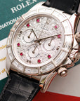 Rolex White Gold Zenith Daytona Ref. 16589 with Factory Diamonds