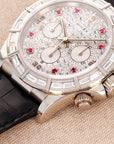 Rolex White Gold Zenith Daytona Ref. 16589 with Factory Diamonds