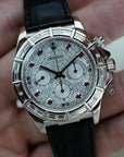 Rolex White Gold Zenith Daytona Ref. 16589 with Factory Diamonds