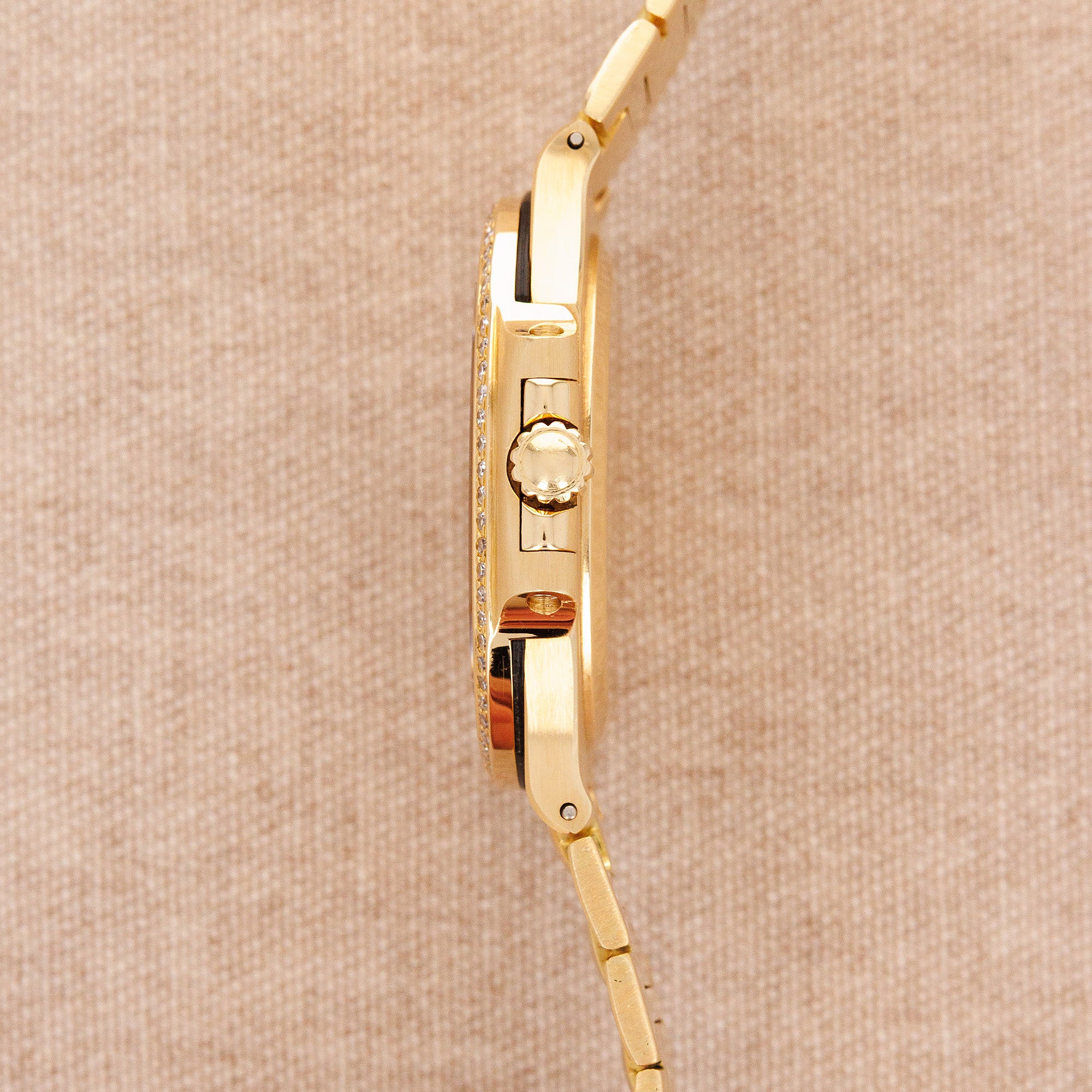 Patek Philippe - Patek Philippe Yellow Gold Nautilus Diamond Watch Ref. 3800 - The Keystone Watches