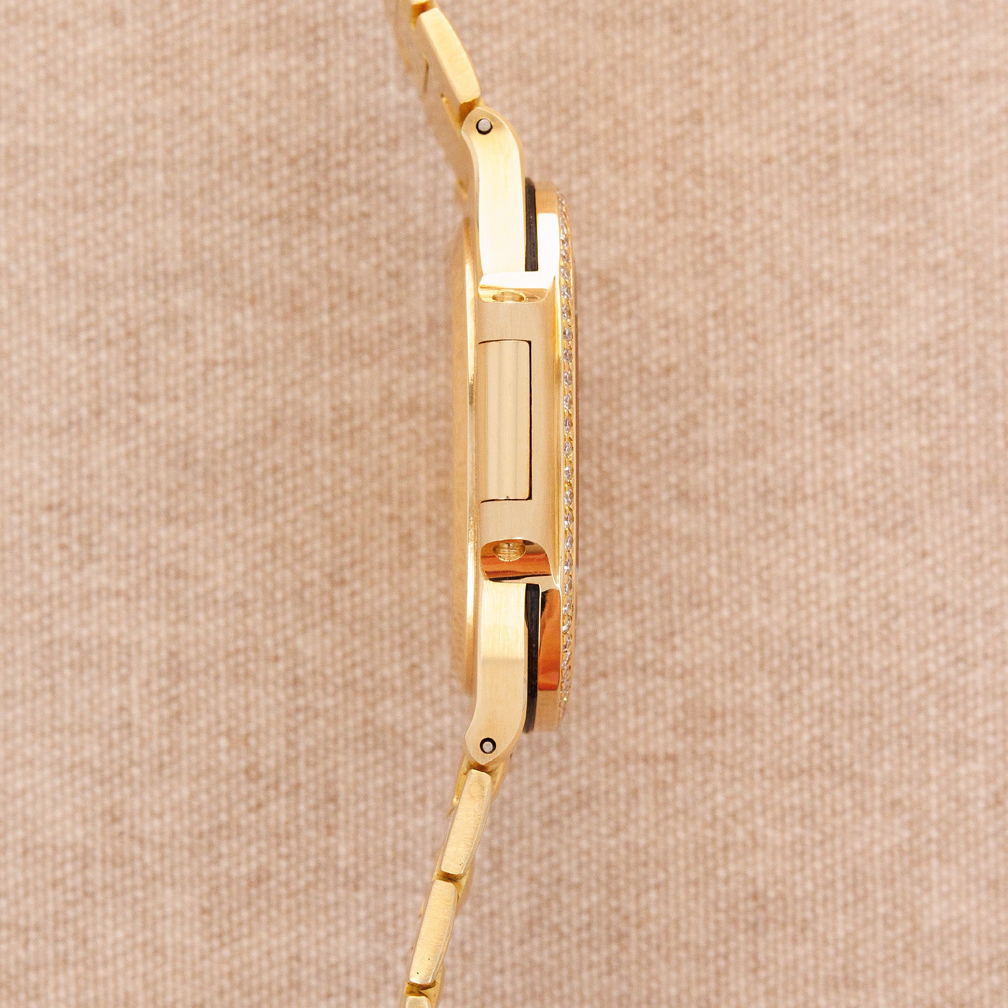 Patek Philippe - Patek Philippe Yellow Gold Nautilus Diamond Watch Ref. 3800 - The Keystone Watches