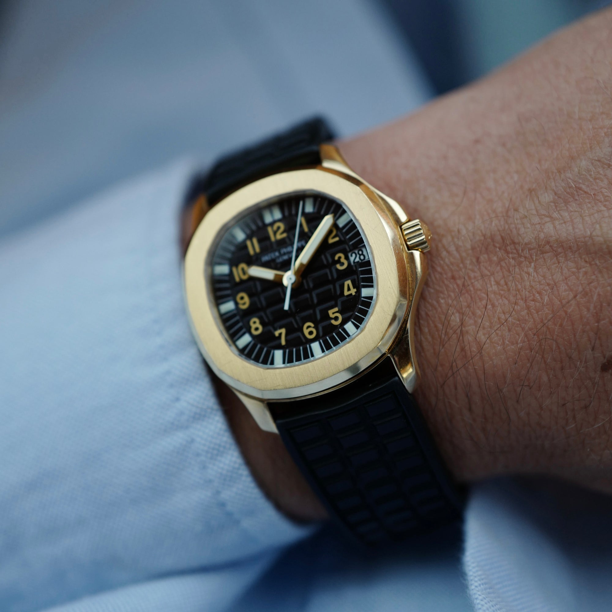 Patek Philippe - Patek Philippe Yellow Gold Aquanaut Watch Ref. 5066 (New Arrival) - The Keystone Watches