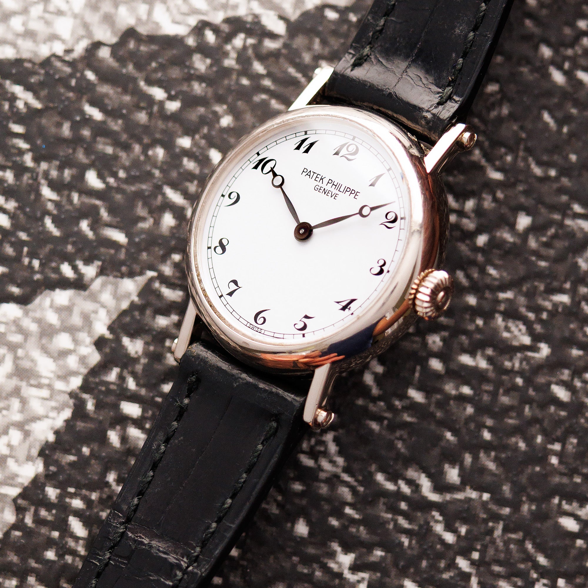 Patek Philippe White Gold Calatrava Officers Watch Ref. 4860