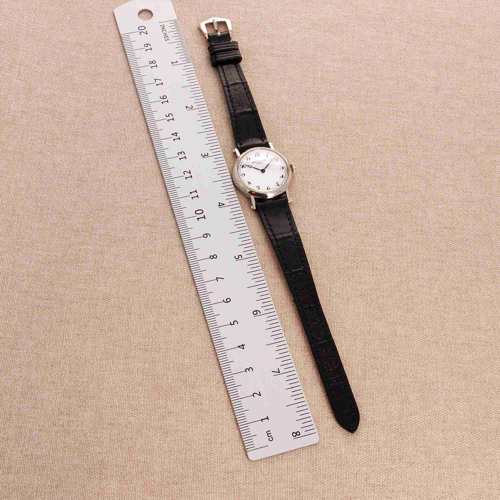 Patek Philippe White Gold Calatrava Officers Watch Ref. 4860