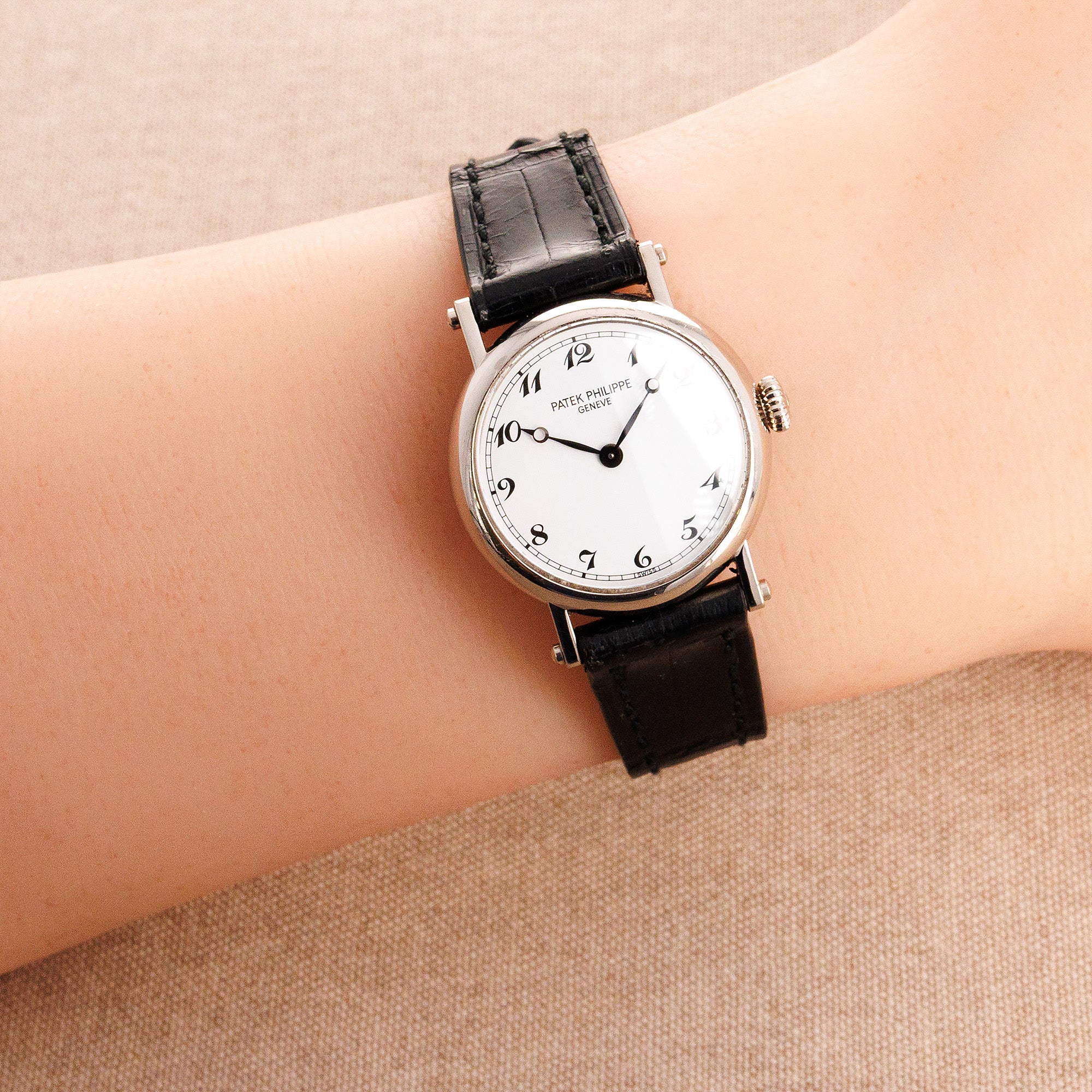 Patek Philippe White Gold Calatrava Officers Watch Ref. 4860