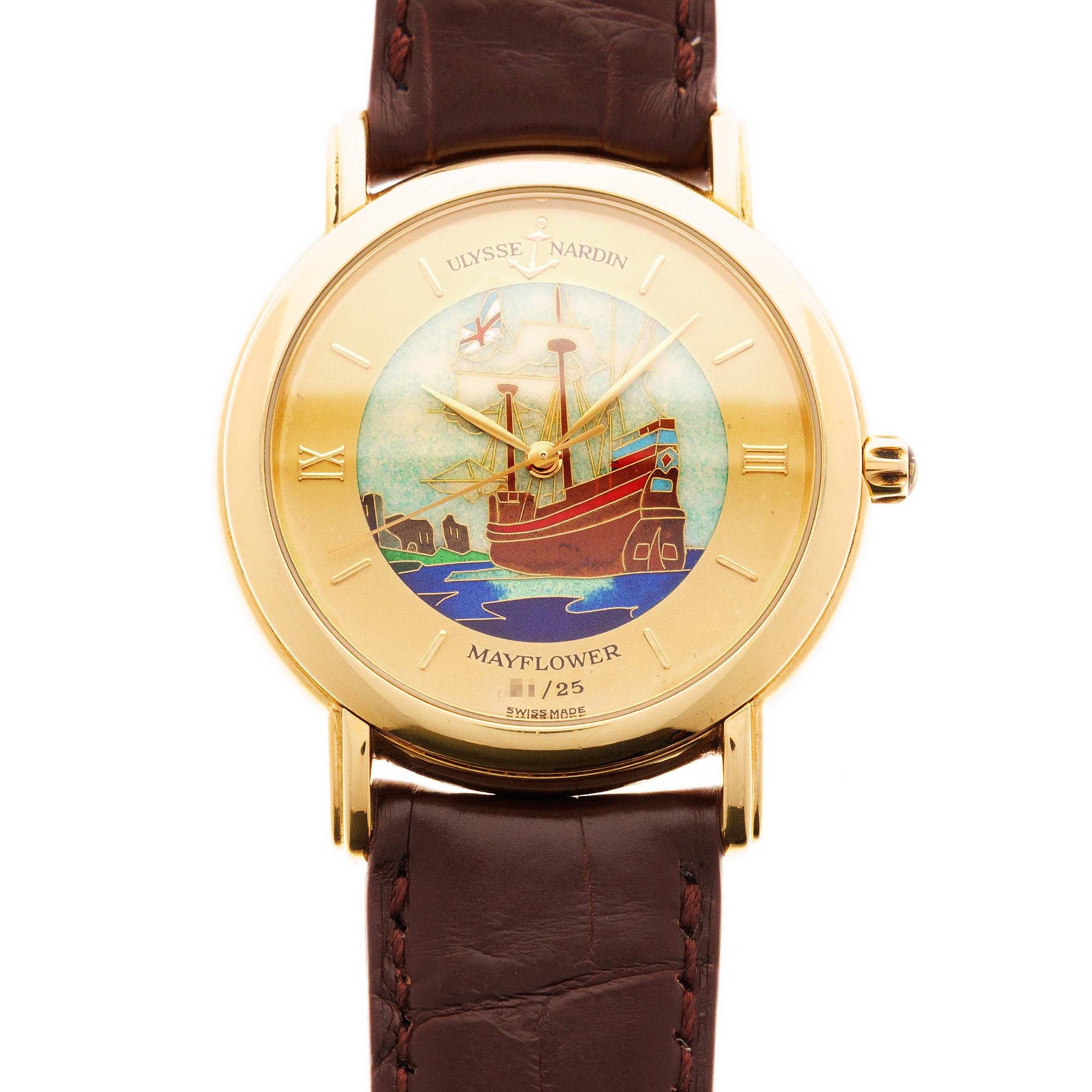 Ulysse Nardin Yellow Gold San Marco Enamel Watch Ref. 131-77-9