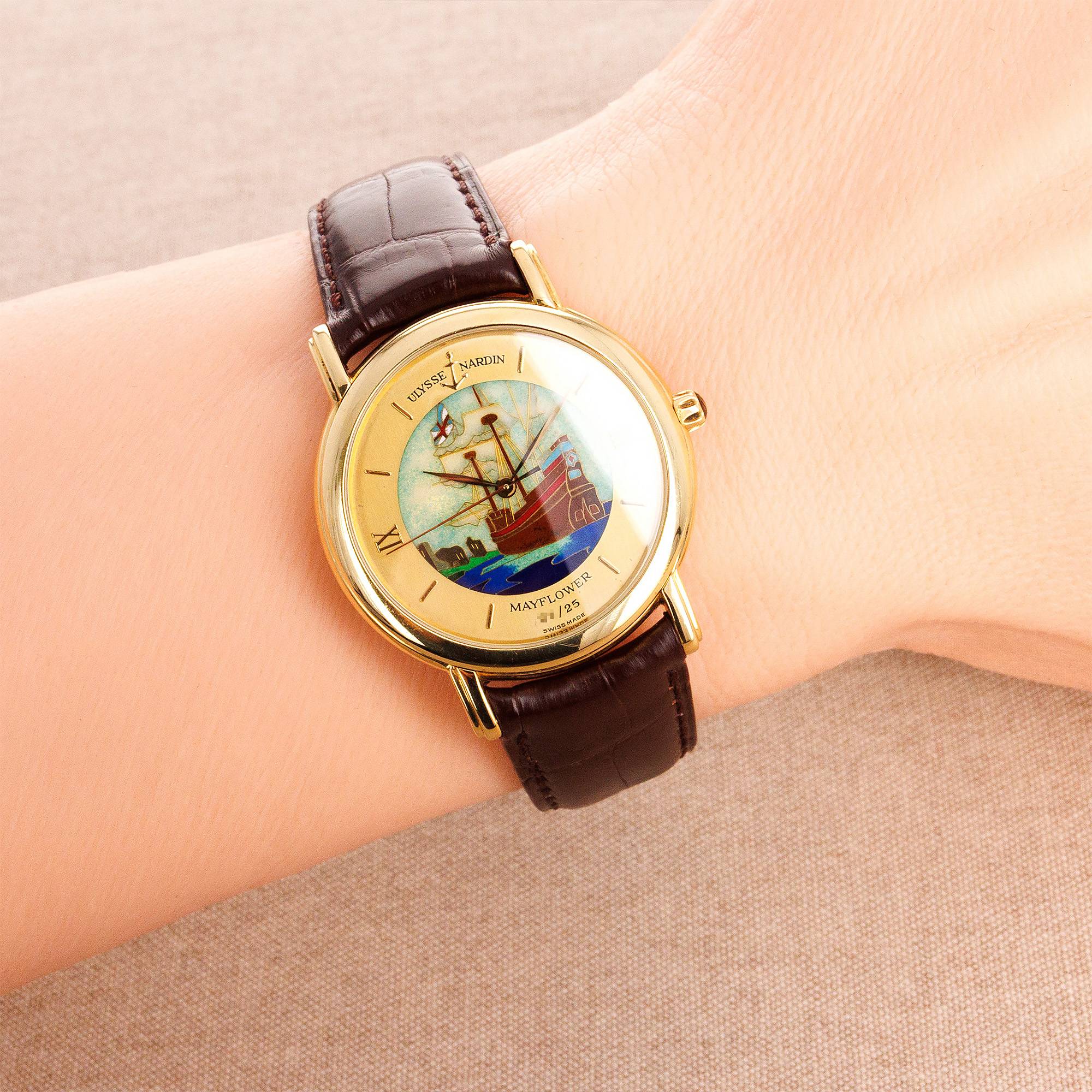 Ulysse Nardin Yellow Gold San Marco Enamel Watch Ref. 131-77-9