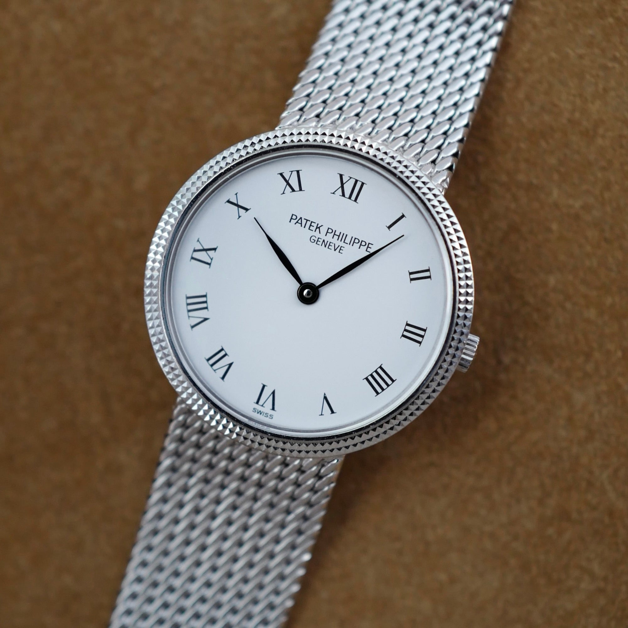 Patek Philippe White Gold Calatrava Watch Ref. 4189 (New Arrival)