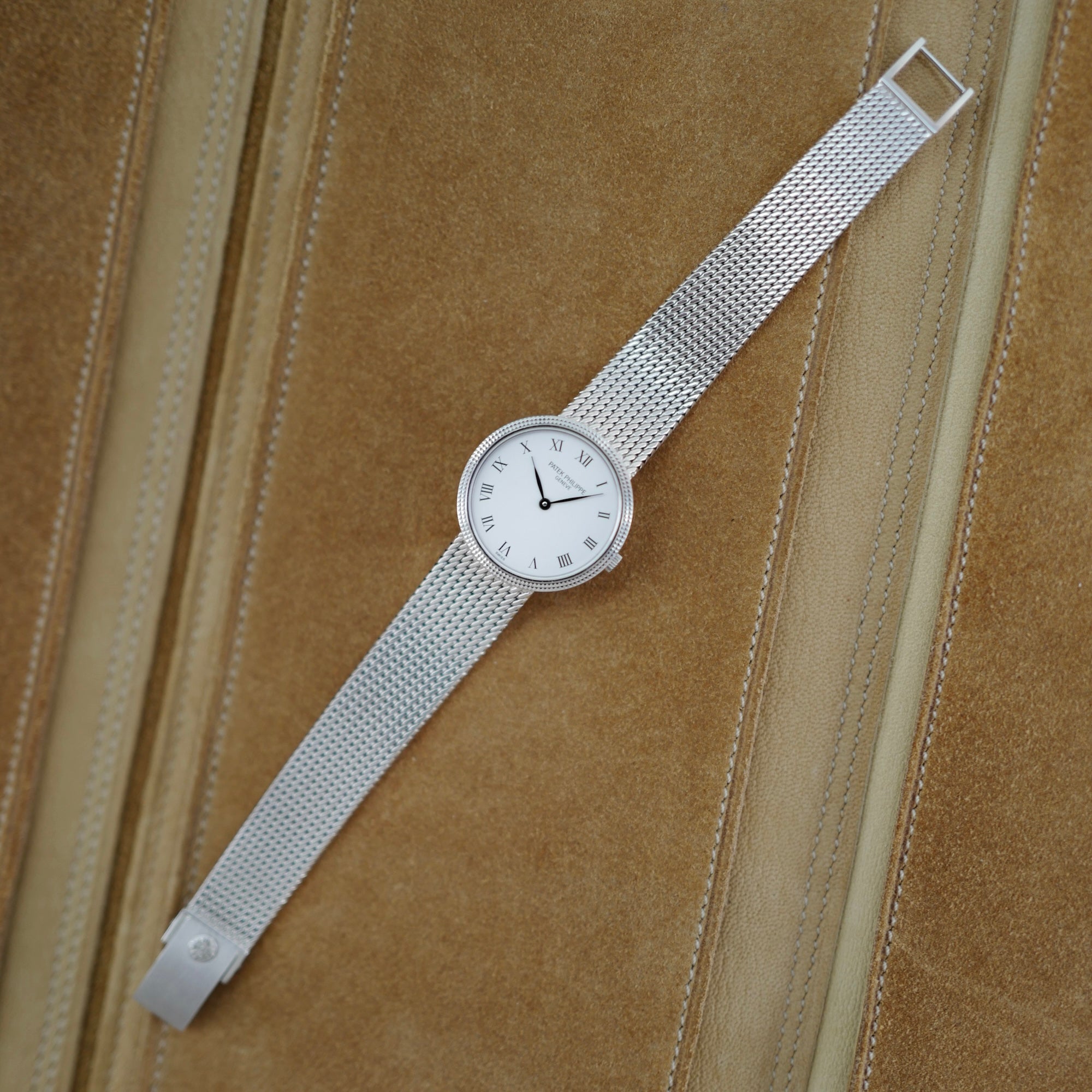 Patek Philippe White Gold Calatrava Watch Ref. 4189 (New Arrival)