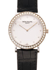 Patek Philippe White Gold Calatrava Ref. 5006 with Factory Dialmonds