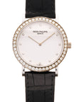 Patek Philippe White Gold Calatrava Ref. 5006 with Factory Dialmonds