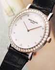 Patek Philippe White Gold Calatrava Ref. 5006 with Factory Dialmonds