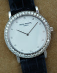Patek Philippe White Gold Calatrava Ref. 5006 with Factory Dialmonds