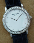 Patek Philippe White Gold Calatrava Ref. 5006 with Factory Dialmonds