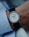 Patek Philippe White Gold Calatrava Ref. 5006 with Factory Dialmonds