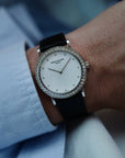 Patek Philippe White Gold Calatrava Ref. 5006 with Factory Dialmonds