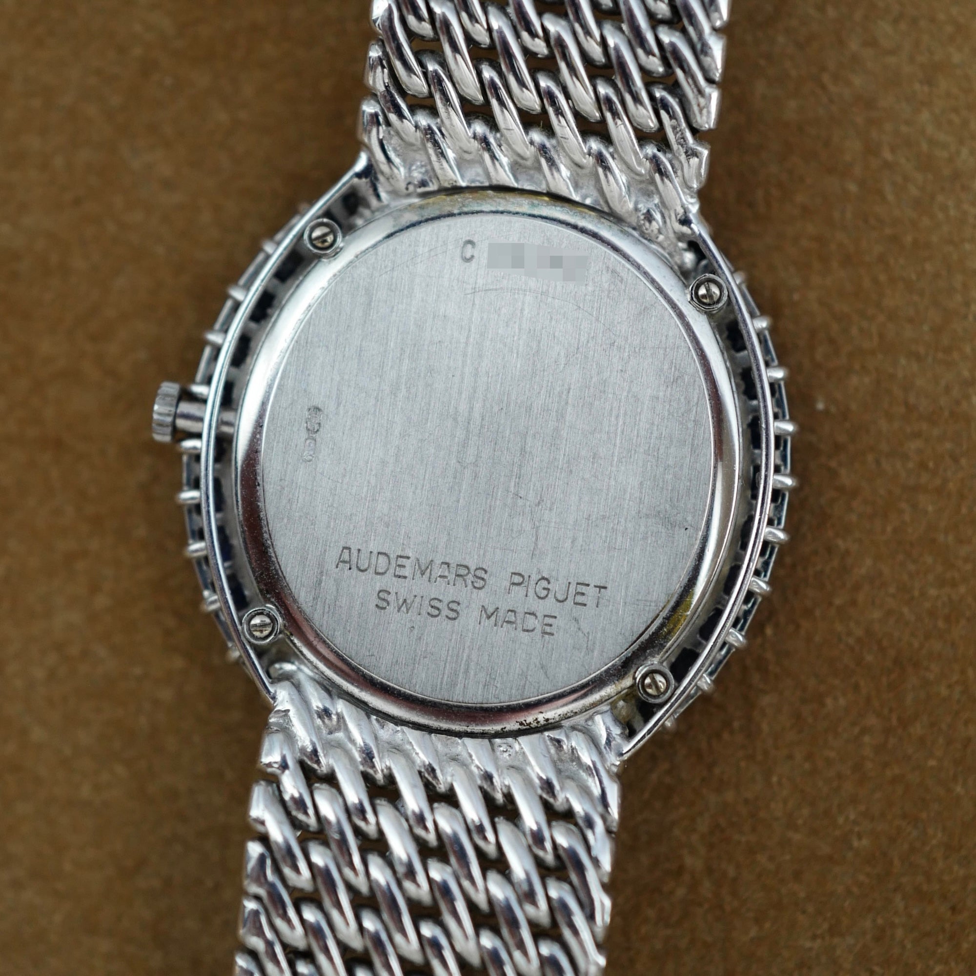 Audemars Piguet White Gold Diamond & Sapphire Watch Ref. 14781 with Original Warranty (New Arrival)