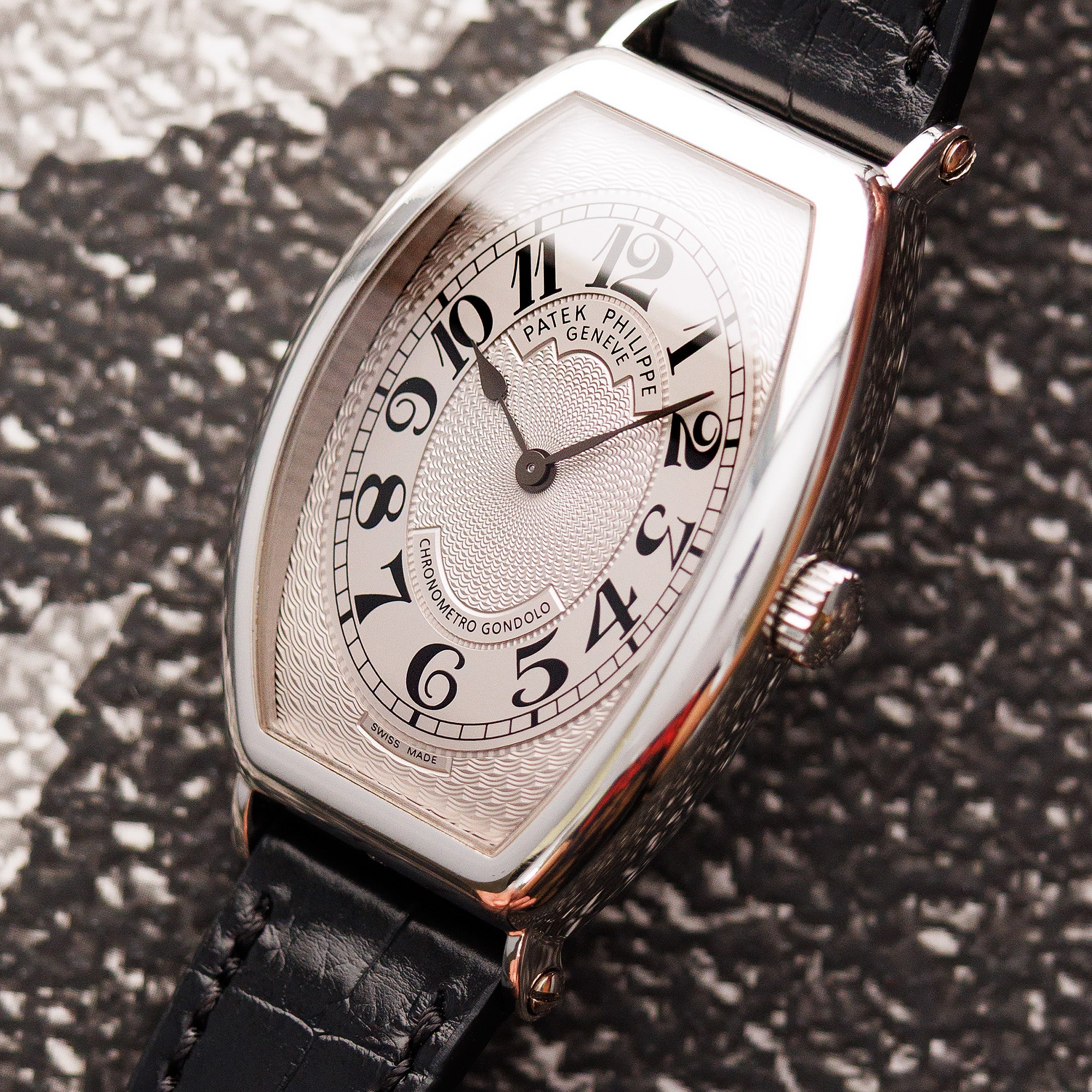Patek Philippe Platinum Gondolo Watch Ref. 5098