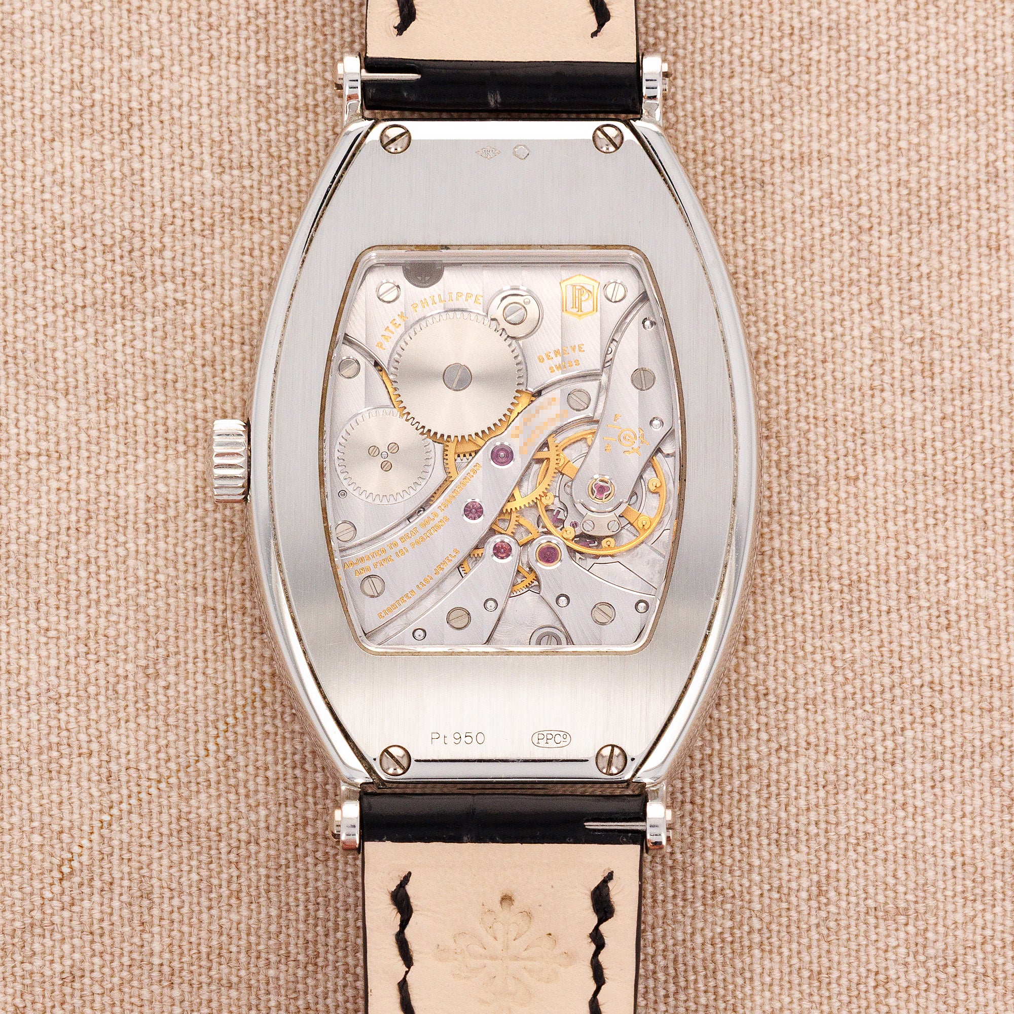 Patek Philippe Platinum Gondolo Watch Ref. 5098