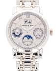 A. Lange & Sohne Platinum Sax-O-Mat Perpetual 310.225 on Wellendorff Bracelet