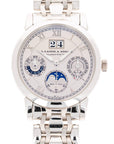 A. Lange & Sohne Platinum Langematic Perpetual 310.225 on Wellendorff Bracelet
