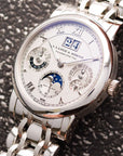 A. Lange & Sohne Platinum Langematic Perpetual 310.225 on Wellendorff Bracelet