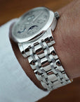 A. Lange & Sohne Platinum Langematic Perpetual 310.225 on Wellendorff Bracelet