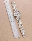 A. Lange & Sohne Platinum Langematic Perpetual 310.225 on Wellendorff Bracelet