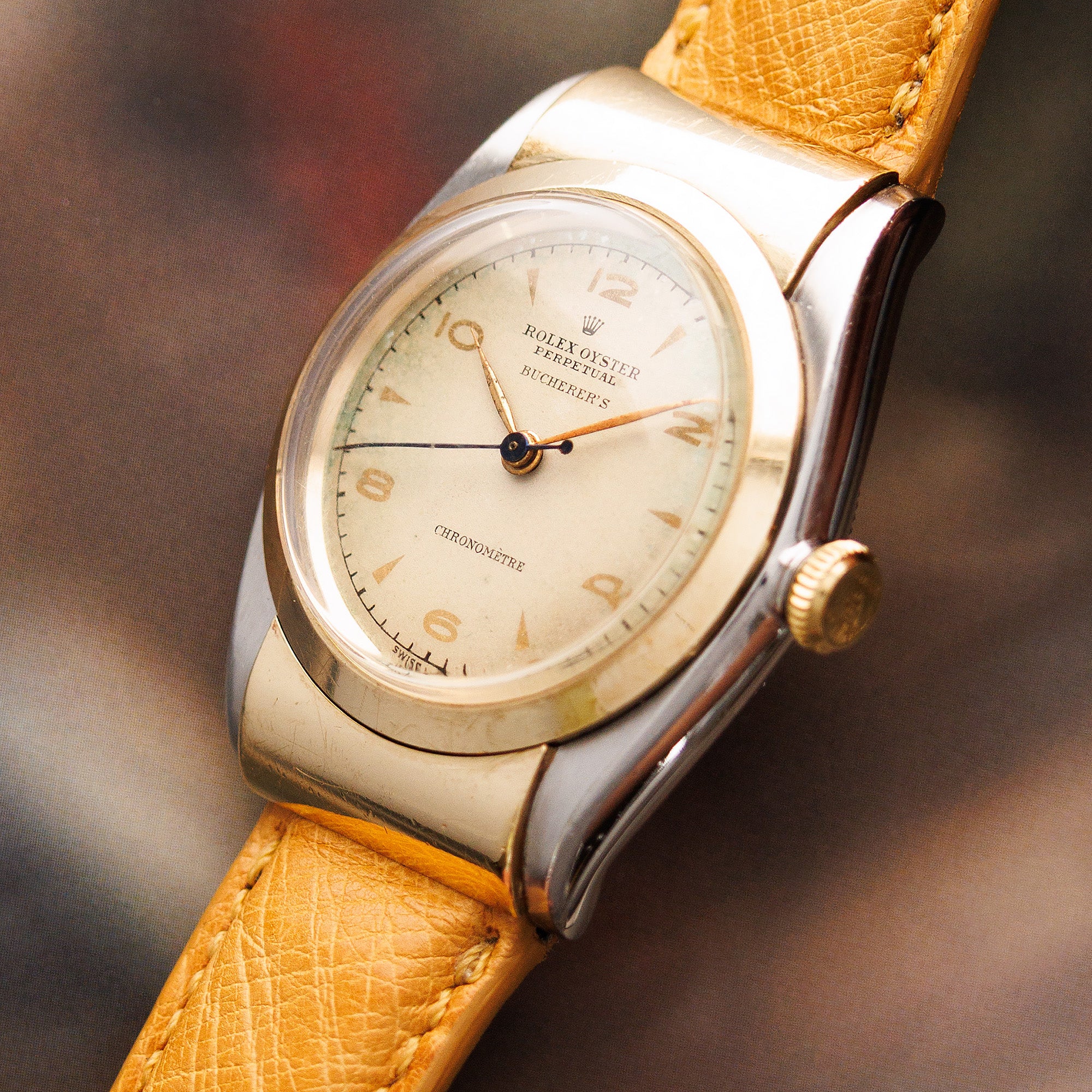 Rolex - Rolex Two-Tone Oyster Perpetual Hooded Bubbleback Ref. 3065, Retailed by Bucherers - The Keystone Watches