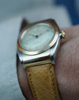 Rolex Two-Tone Oyster Perpetual Hooded Bubbleback Ref. 3065, Retailed by Bucherers (New Arrival)