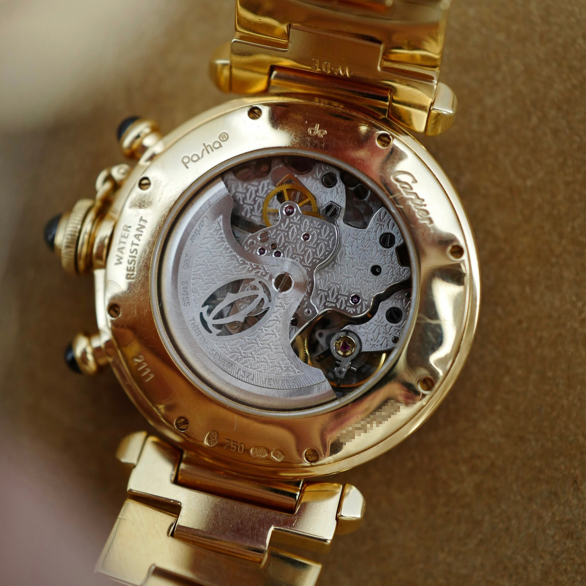 Cartier Yellow Gold Pasha Chronograph Ref. W3014051